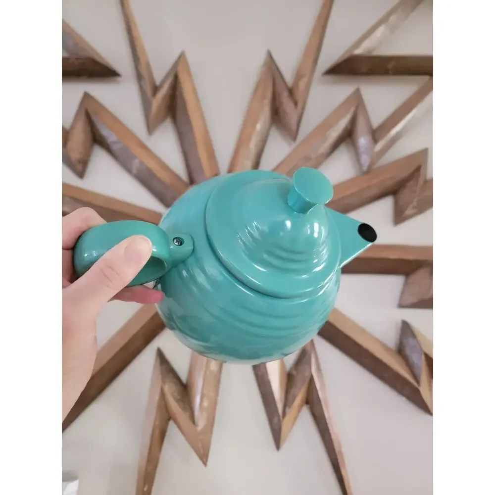 Fiestaware 90's Enameled Teapot in Sea Mist